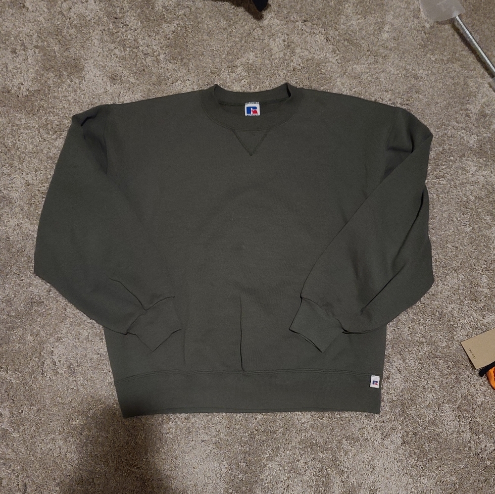 Vintage 90s Green Russell Athletics Sweatshirt Crewneck